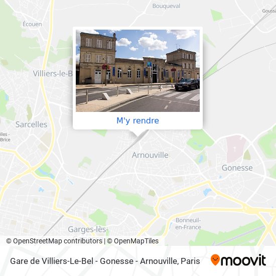 Gare de Villiers-Le-Bel - Gonesse - Arnouville plan