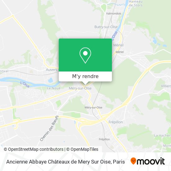 Ancienne Abbaye Châteaux de Mery Sur Oise plan