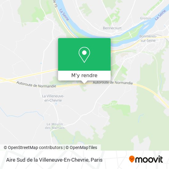 Aire Sud de la Villeneuve-En-Chevrie plan