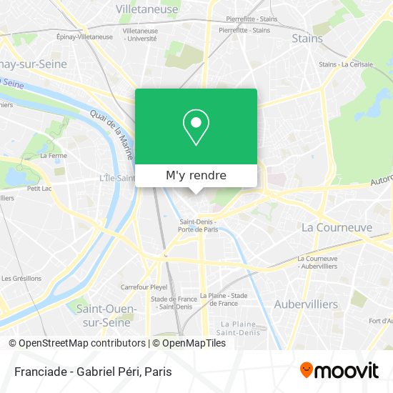 Franciade - Gabriel Péri plan
