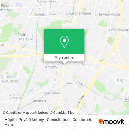 Hôpital Privé D'Antony - Consultations Condorcet plan