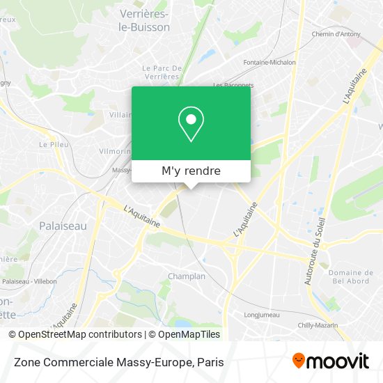 Zone Commerciale Massy-Europe plan