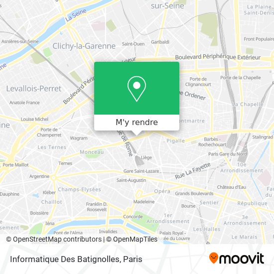 Informatique Des Batignolles plan