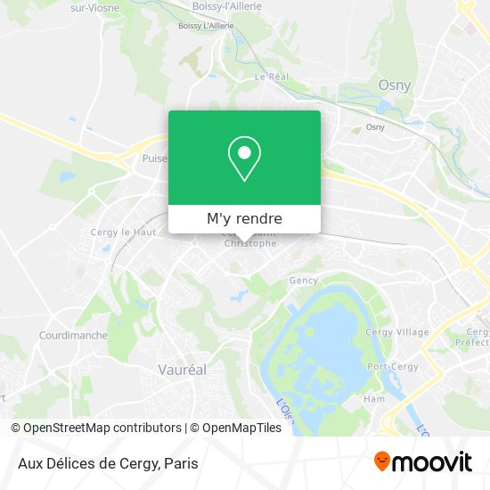 Aux Délices de Cergy plan