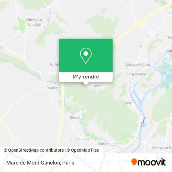 Mare du Mont Ganelon plan