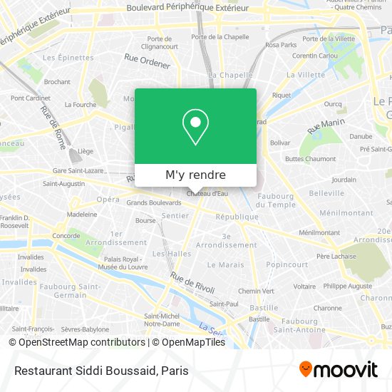 Restaurant Siddi Boussaid plan