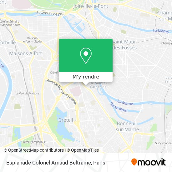 Esplanade Colonel Arnaud Beltrame plan