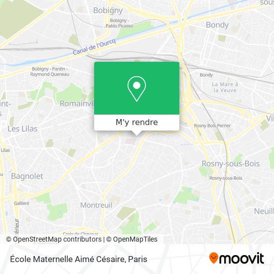 École Maternelle Aimé Césaire plan