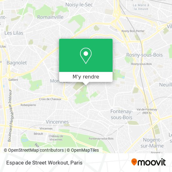 Espace de Street Workout plan