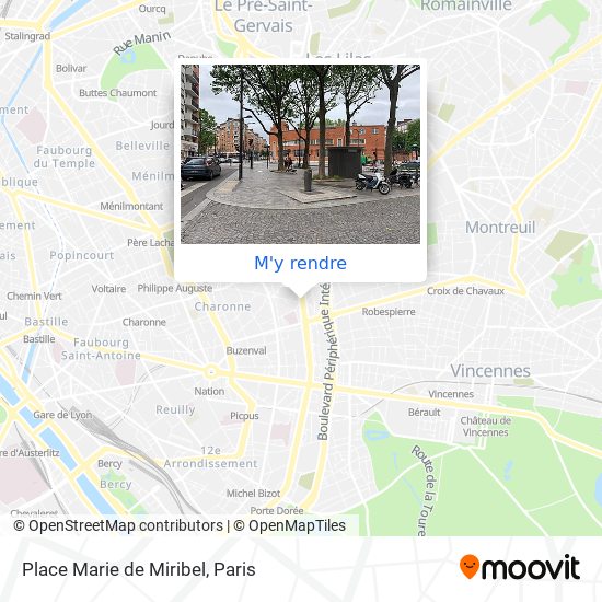 Place Marie de Miribel plan