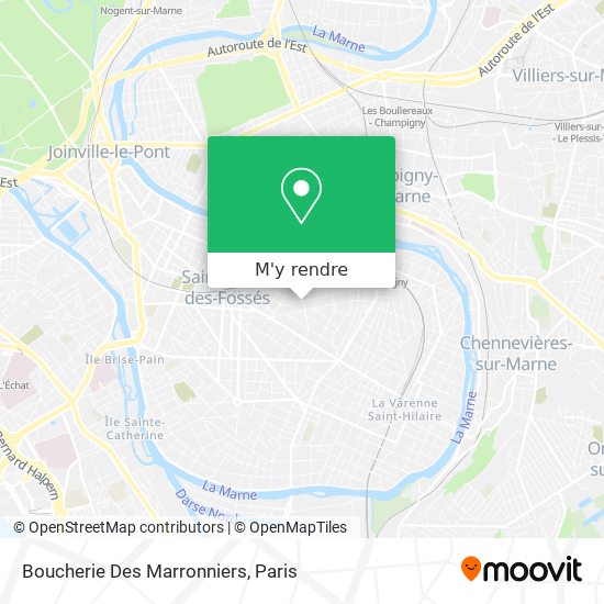Boucherie Des Marronniers plan
