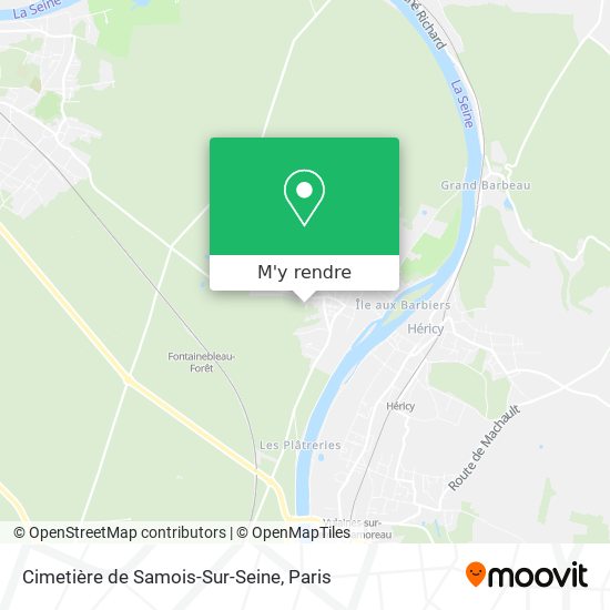 Cimetière de Samois-Sur-Seine plan