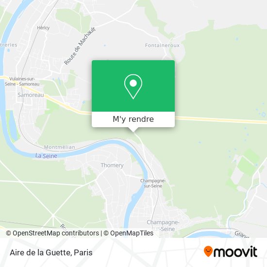 Aire de la Guette plan