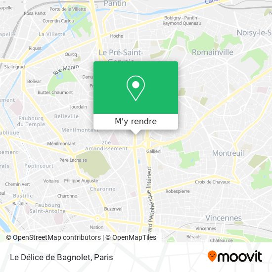 Le Délice de Bagnolet plan