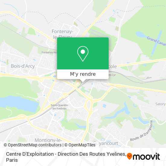 Centre D'Exploitation - Direction Des Routes Yvelines plan