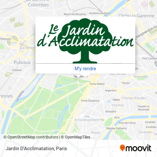 Jardin D'Acclimatation plan