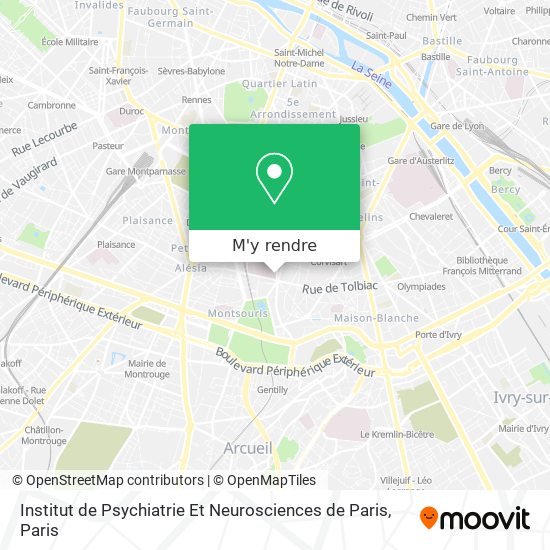 Institut de Psychiatrie Et Neurosciences de Paris plan
