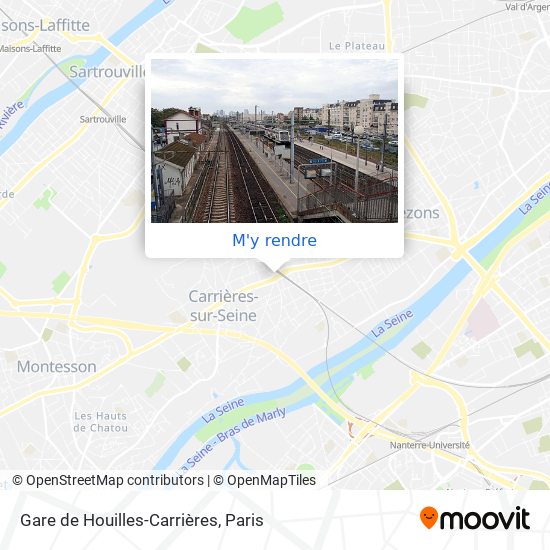 Gare de Houilles-Carrières plan