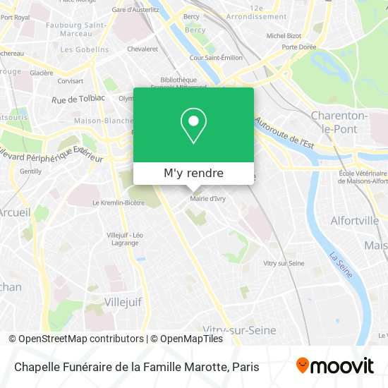 Chapelle Funéraire de la Famille Marotte plan