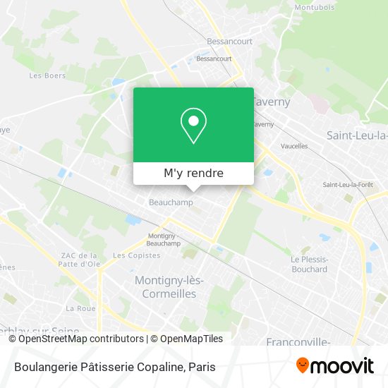 Boulangerie Pâtisserie Copaline plan