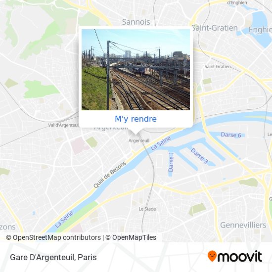 Gare D'Argenteuil plan