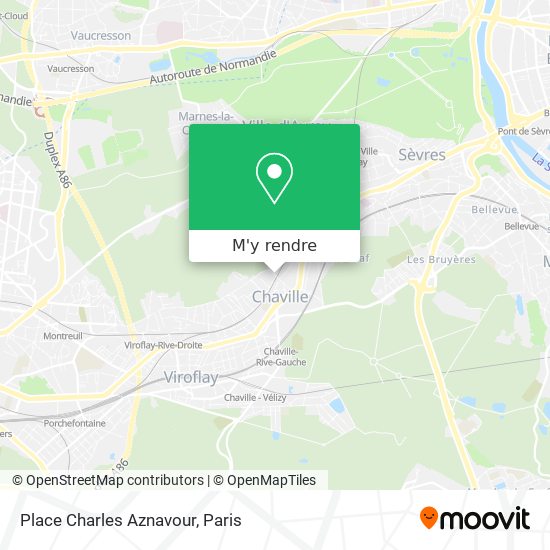 Place Charles Aznavour plan