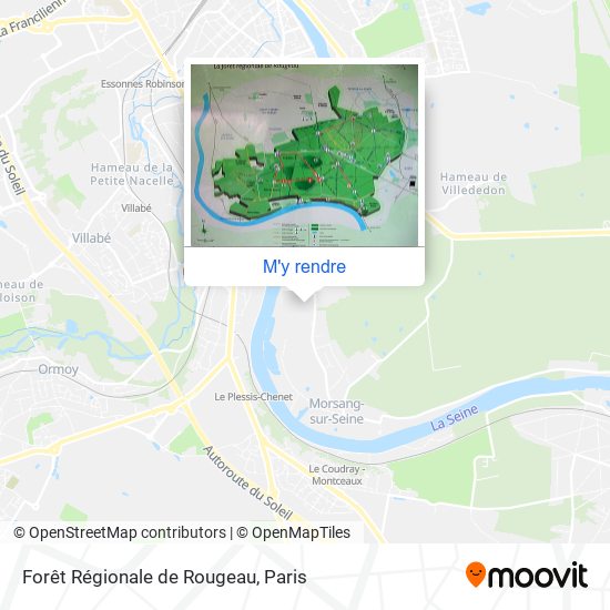 Forêt Régionale de Rougeau plan