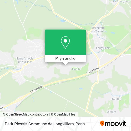 Petit Plessis Commune de Longvilliers plan