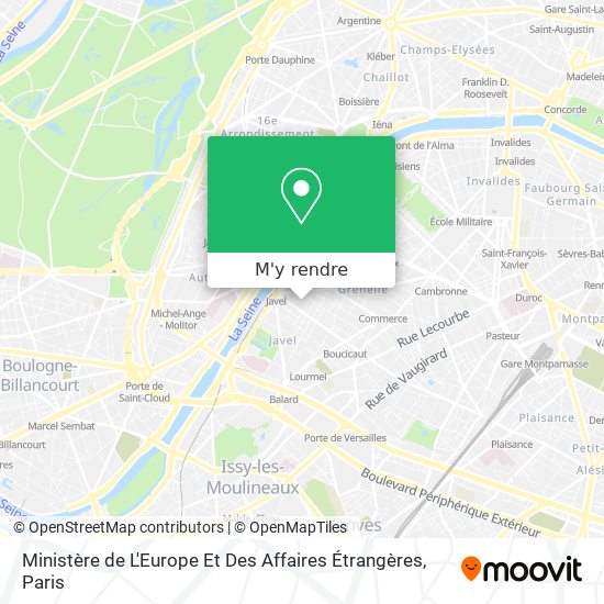 Ministère de L'Europe Et Des Affaires Étrangères plan