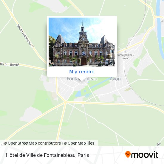 Hôtel de Ville de Fontainebleau plan