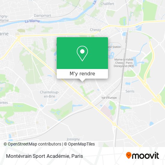 Montévrain Sport Académie plan