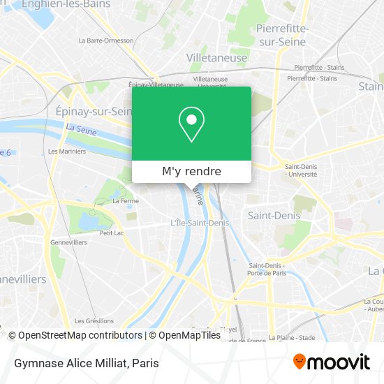 Gymnase Alice Milliat plan