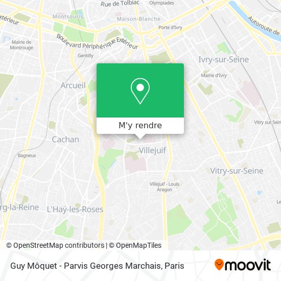 Guy Môquet - Parvis Georges Marchais plan