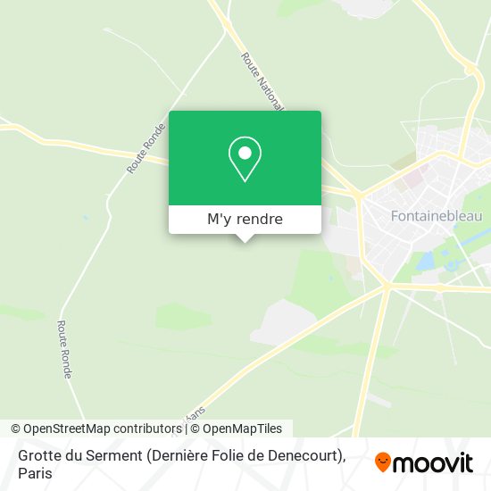 Grotte du Serment (Dernière Folie de Denecourt) plan