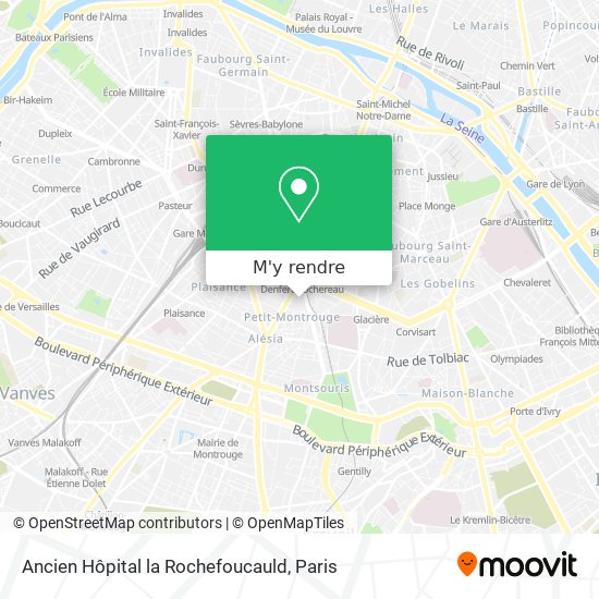 Ancien Hôpital la Rochefoucauld plan