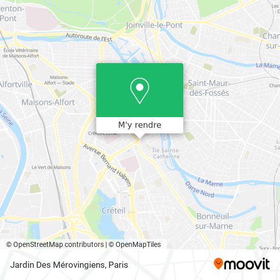 Jardin Des Mérovingiens plan