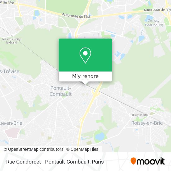 Rue Condorcet - Pontault-Combault plan