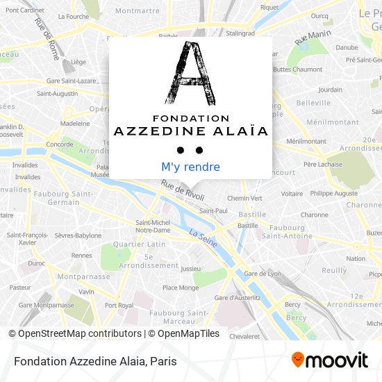 Fondation Azzedine Alaia plan