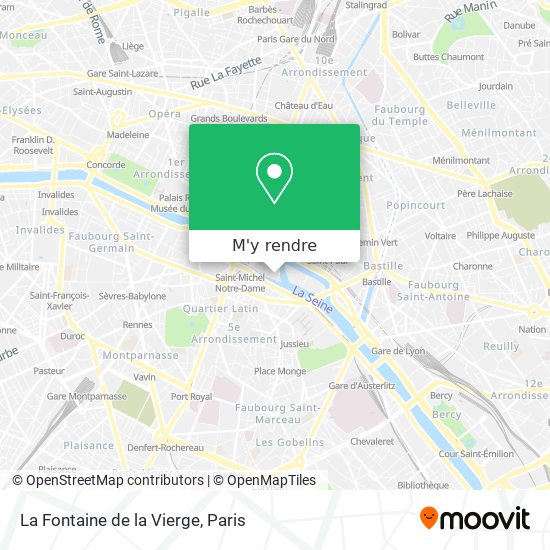 La Fontaine de la Vierge plan