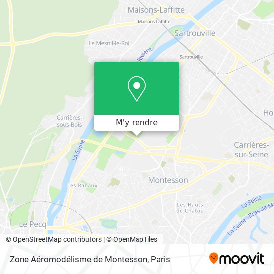 Zone Aéromodélisme de Montesson plan