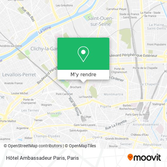 Hôtel Ambassadeur Paris plan