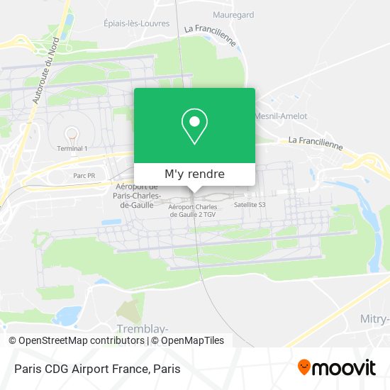 Paris CDG Airport France plan