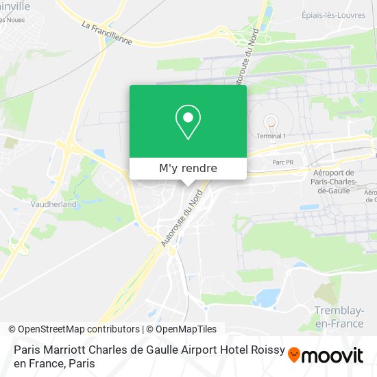 Paris Marriott Charles de Gaulle Airport Hotel Roissy en France plan