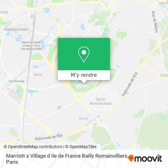Marriott s Village d Ile de France Bailly Romainvilliers plan
