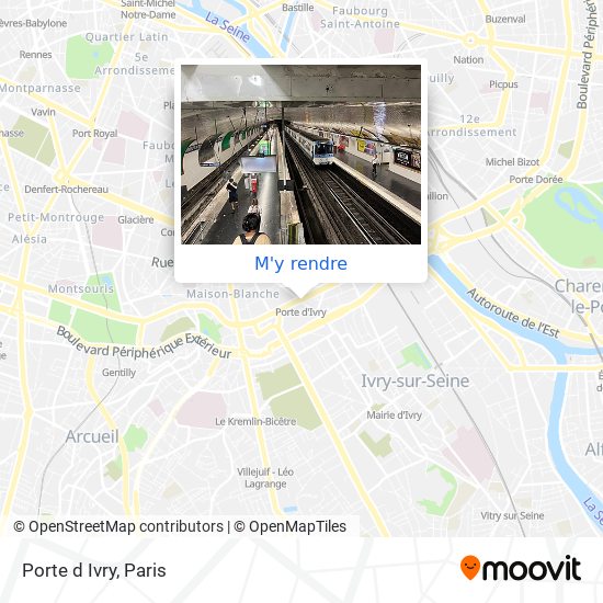 Porte d Ivry plan