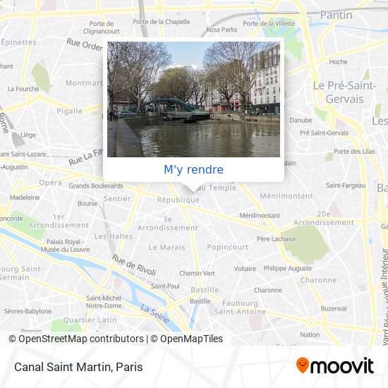 Canal Saint Martin plan