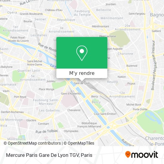 Mercure Paris Gare De Lyon TGV plan