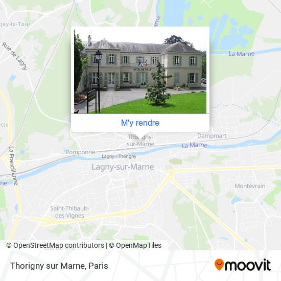 Thorigny sur Marne plan