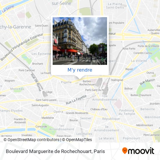 Boulevard Marguerite de Rochechouart plan