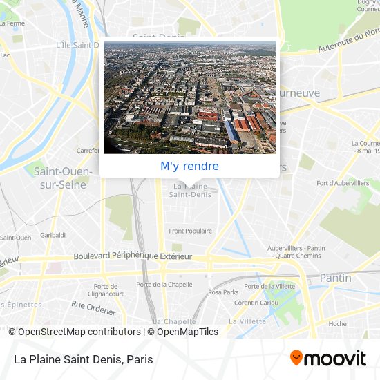 La Plaine Saint Denis plan